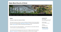 Desktop Screenshot of oakswestchurchofchrist.com